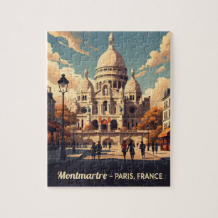 Montmartre Parijs met Schattige Coeur basiliek Legpuzzel