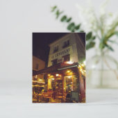 Montmartre Paris, Frankrijk 's nachts Briefkaart (Staand voorkant)