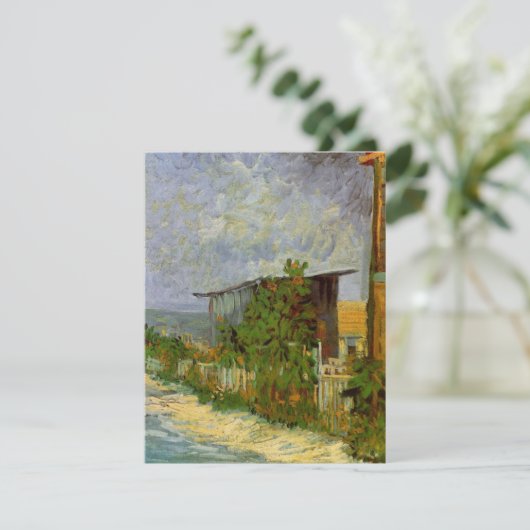 Montmartre Path en zonnebloemen door Vincent van G (Staand voorkant)