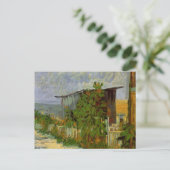 Montmartre Path en zonnebloemen door Vincent van G Briefkaart (Staand voorkant)