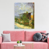 Montmartre Path en zonnebloemen door Vincent van G Canvas Afdruk (Insitu (Woonkamer))