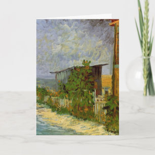 Montmartre Path en zonnebloemen door Vincent van G Kaart