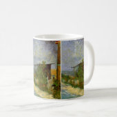 Montmartre Path en zonnebloemen door Vincent van G Koffiemok (Voorkant rechts)