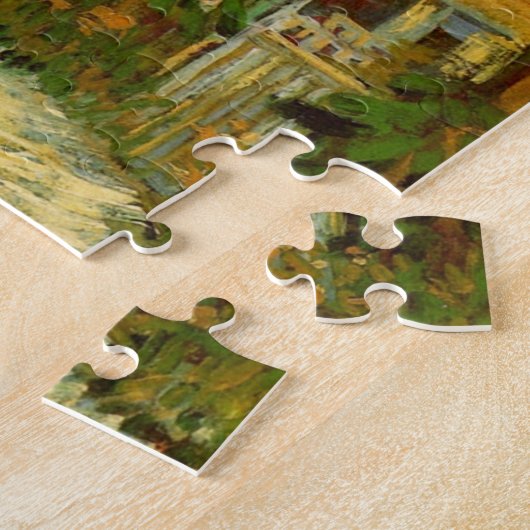 Montmartre Path en zonnebloemen door Vincent van G Legpuzzel (Zijkant)