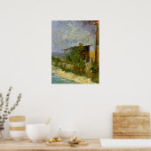 Montmartre Path en zonnebloemen door Vincent van G Poster (Keuken)