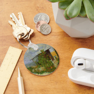 Montmartre Path en zonnebloemen door Vincent van G Sleutelhanger