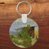 Montmartre Path en zonnebloemen door Vincent van G Sleutelhanger (Voorkant)