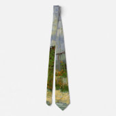 Montmartre Path en zonnebloemen door Vincent van G Stropdas (Achterkant)