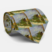 Montmartre Path en zonnebloemen door Vincent van G Stropdas (Opgerold)