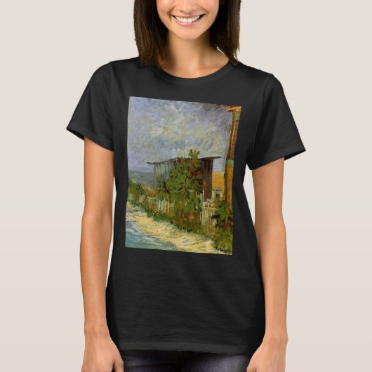 Montmartre Path en zonnebloemen door Vincent van G T-shirt (Voorkant)