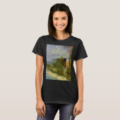 Montmartre Path en zonnebloemen door Vincent van G T-shirt (Voorkant volledig)