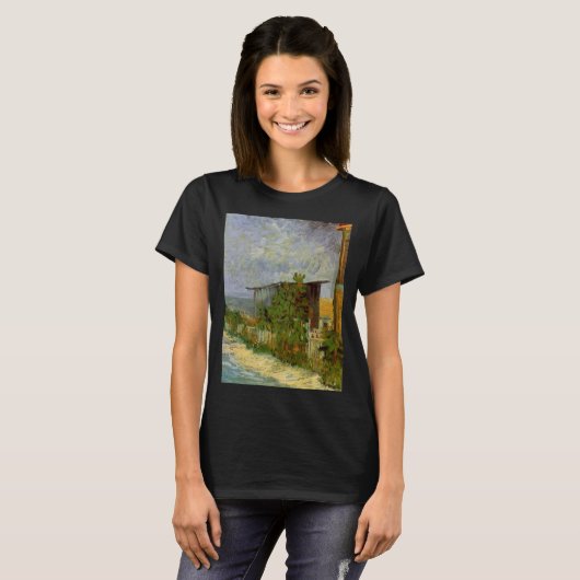 Montmartre Path en zonnebloemen door Vincent van G T-shirt (Voorkant volledig)
