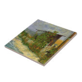 Montmartre Path en zonnebloemen door Vincent van G Tegeltje (Zijkant)