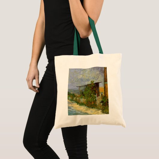 Montmartre Path en zonnebloemen door Vincent van G Tote Bag (Voorkant (product))