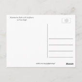 Montmartre Path met zonnebloemen van Van Gogh. Briefkaart (Achterkant)