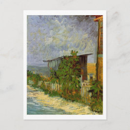 Montmartre Path met zonnebloemen van Van Gogh. Briefkaart
