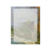 Montmartre Path met zonnebloemen van Van Gogh. Notitieblok (Linkerzijde)