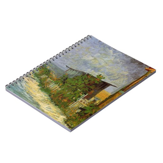 Montmartre Path with Sunflowers by Van Gogh. Notitieboek (Linkerzijde)