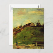Montmartre: Quarry, de Mills van Vincent van Gogh Briefkaart (Voorkant / Achterkant)
