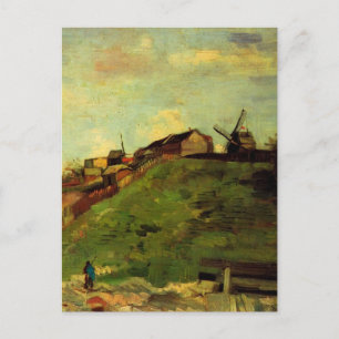 Montmartre: Quarry, de Mills van Vincent van Gogh Briefkaart