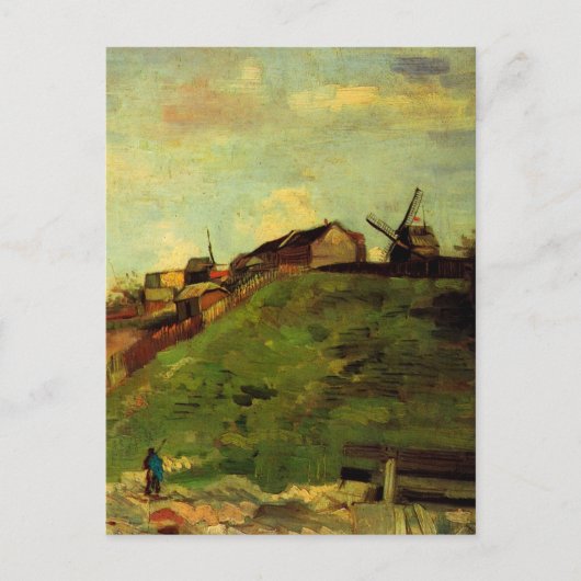 Montmartre: Quarry, de Mills van Vincent van Gogh Briefkaart (Voorkant)