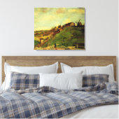 Montmartre: Quarry, de Mills van Vincent van Gogh Canvas Afdruk (Insitu (Slaapkamer))