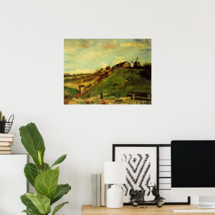 Montmartre: Quarry, de Mills van Vincent van Gogh Poster