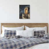 Montmartre Solitary Window Art Canvas Afdruk (Insitu (Slaapkamer))