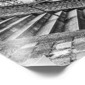 Montmartre Stairs Black and White - Foto Afdruk (Hoek)