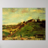 Montmartre: Steengroeve, de Molens door Vincent va Poster (Voorkant)