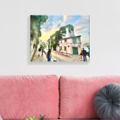 Montmartre Sunset Canvas Afdrukken (Insitu (Woonkamer))