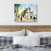 Montmartre Sunset Canvas Afdrukken (Insitu (Slaapkamer))