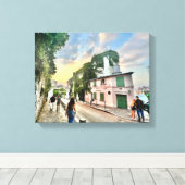 Montmartre Sunset Canvas Afdrukken (Insitu (Houten vloer))