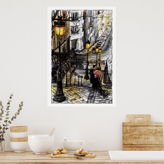 Montmartre VIII Poster (Keuken)