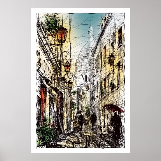 Montmartre XI Poster (Voorkant)