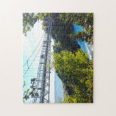 Montmorency Cascade Herfsten Quebec. Jigzaag Puzzl Legpuzzel (Verticaal)