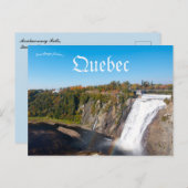 Montmorency Falls Quebec Canada Briefkaart (Voorkant / Achterkant)
