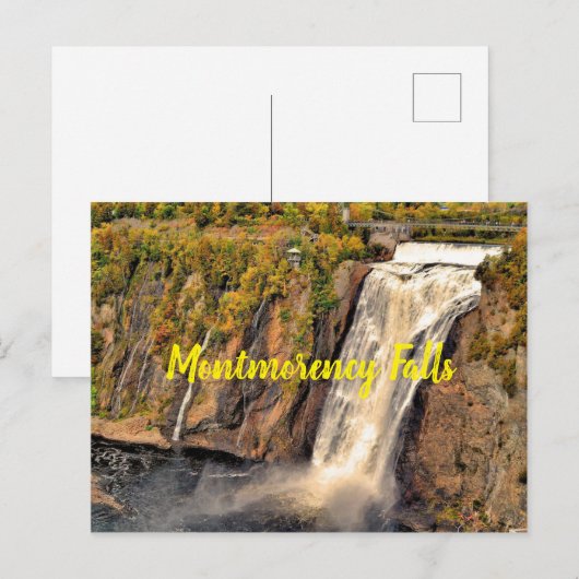 Montmorency Herfsten Canada gestileerd Briefkaart (Voorkant / Achterkant)