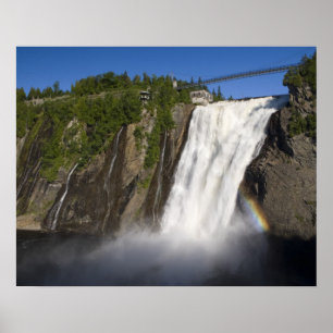 Montmorency Herfsten in de buurt van Quebec City. Poster