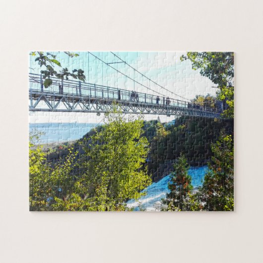 Montmorency-waterval in Quebec. Legpuzzel (Horizontaal)