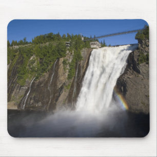 Montmorency-watervallen bij Quebec City. Muismat
