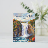 Montmorency-watervallen Canada Briefkaart (Staand voorkant)