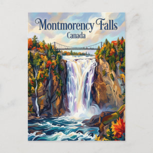 Montmorency-watervallen Canada Briefkaart