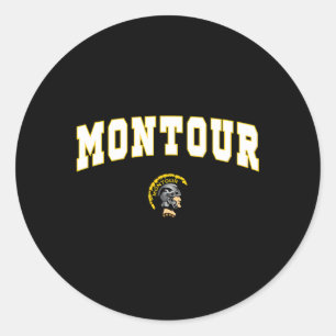 Montour High School overspant C2 Ronde Sticker