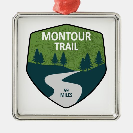 Montour Trail Metalen Ornament (Voorkant)
