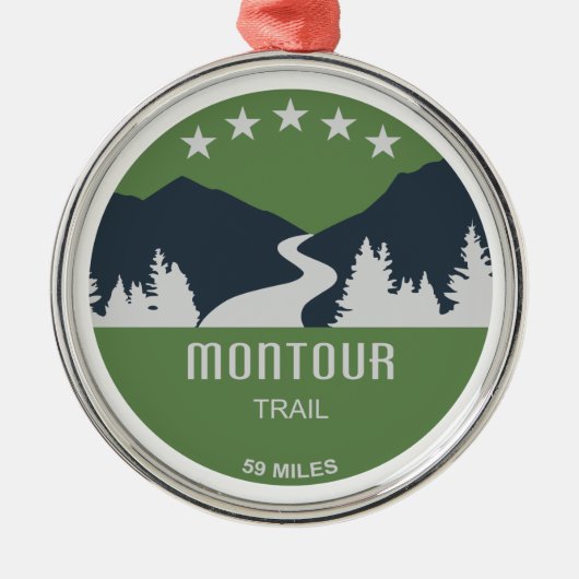 Montour Trail Metalen Ornament (Voorkant)