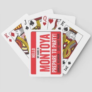 Montoya Reunion 2017 - Voorbereiden op een feest! Speelkaarten