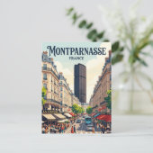Montparnasse Frankrijk Briefkaart (Staand voorkant)