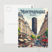 Montparnasse Frankrijk Briefkaart (Voorkant / Achterkant)