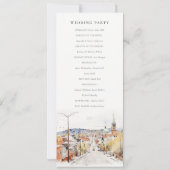 Montpelier City Scape Vermont huwelijksprogramma Kaart (Achterkant)